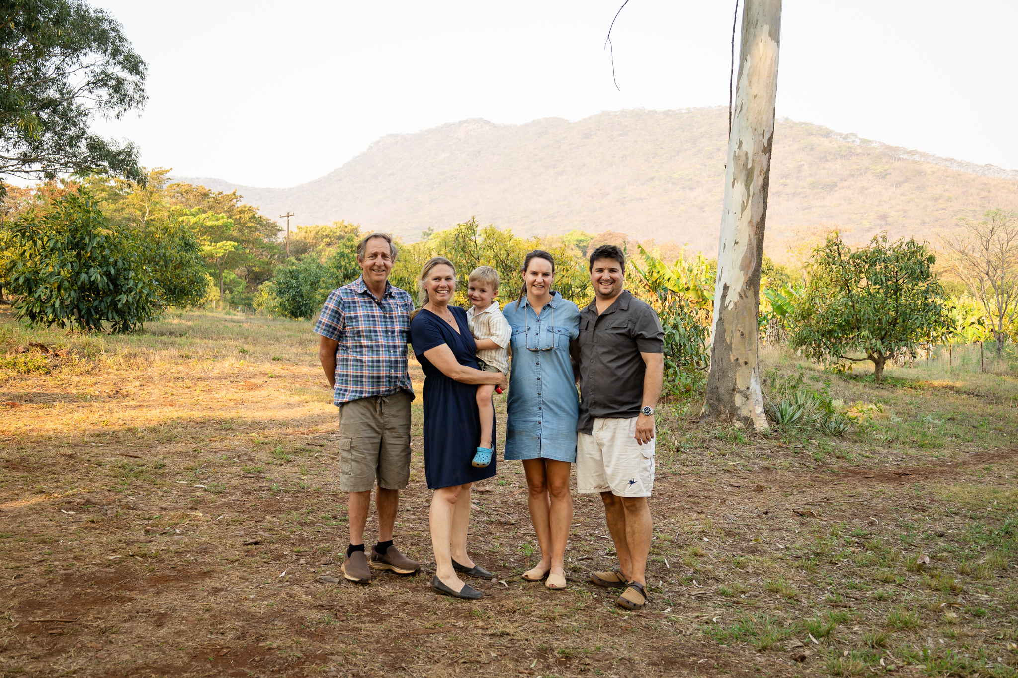 The family in the mountains near Woodlands Romelda
